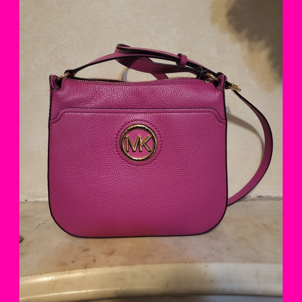 Michael Kors Samira Pink Crossbody